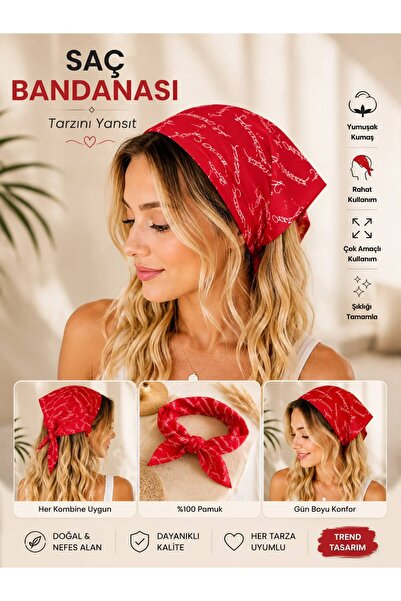 Atatürk İmzalı Bandana Kırmızı Bandana Yazlık Marin Bandana Saç Aksesuarı Çanta Aksesuarı Trend Bandana 29 Ekim fular Atatürk Yazılı Bandana Yumuşak KUmaş