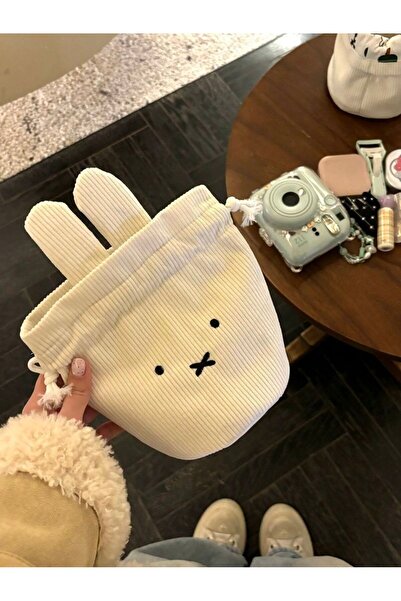 Choice Miffy @2026 Miffy Kawaii Corduroy Bundle Pocket Cute Portable Large Ca...