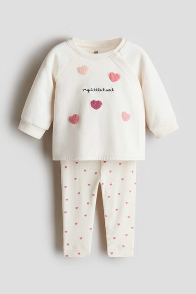 H&M 2 Parçalı Pamuklu Set