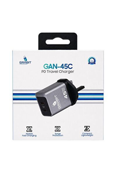 Grabit GAN-45C PD TRAVEL CHARGER