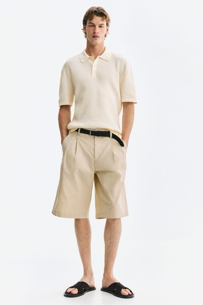 H&M Pamuklu Triko Polo Tişört Regular Fit