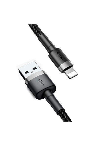 Baseus Cablu de date Cafule (CALKLF-AG1) - USB la Lightning, 2.4A, 480Mbps, 5...