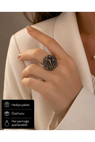 HER ŞEY NOTA www.herseynota.com Mystical Night Garden Women's Ring – Antique ...