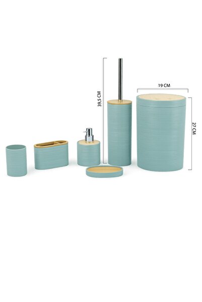 Vichy BANYO SETİ VICHY-7229 6 PRÇ MORANDİ BLUE x12