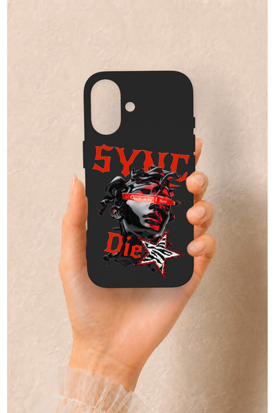Vip Case iPhone 16 Uyumlu Sync Die Desenli Silikon Kılıf