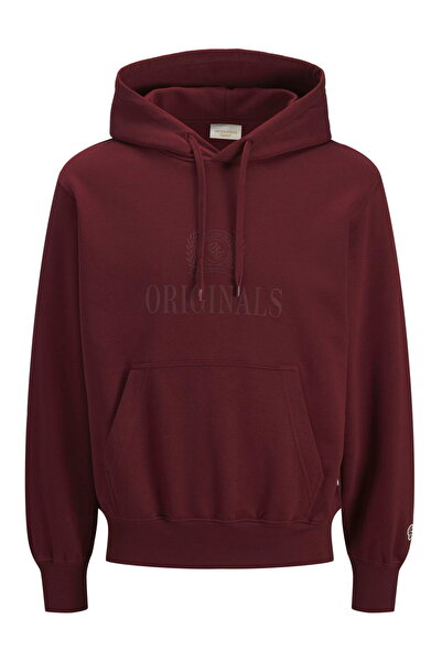 Jack & Jones Суичър с принт на гърдите, голям размер, стандартна кройка - Фре...
