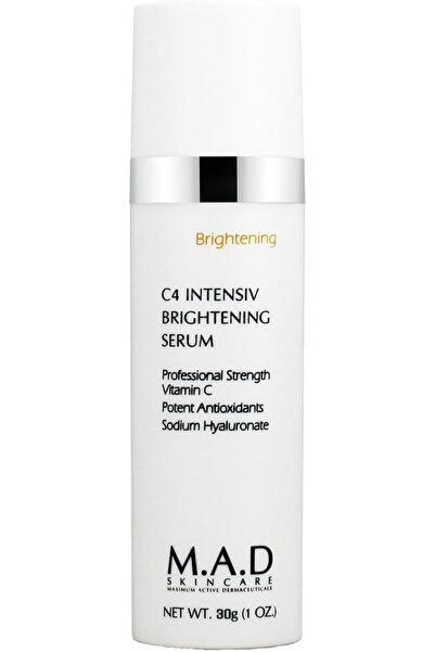 M.A.D Skincare C4 Intensiv Brightening Serum W/Pro Strength Vitamin C -1Oz