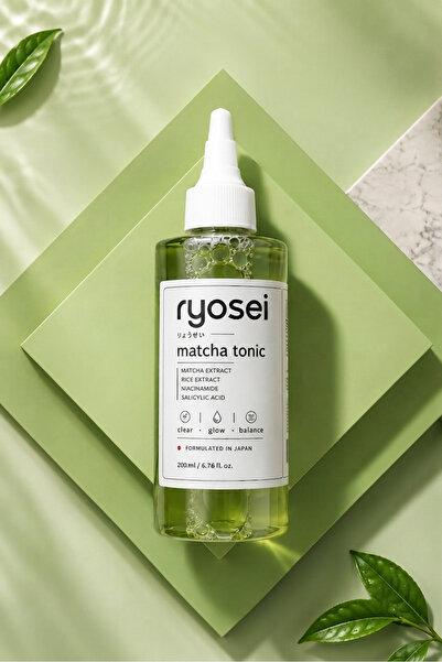 Ryosei Matcha Yüz Toniği 200 ml | Matcha & Pirinç Özlü | Niacinamide + Salisi...