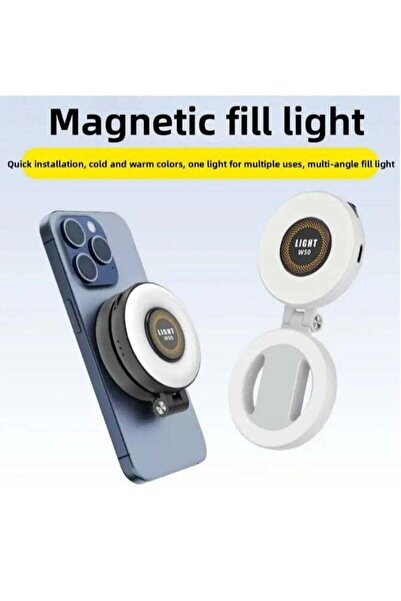 Generic W50 Selfie Phone Magnetic Fill Light Portable LED Soft Light Fill Lig...