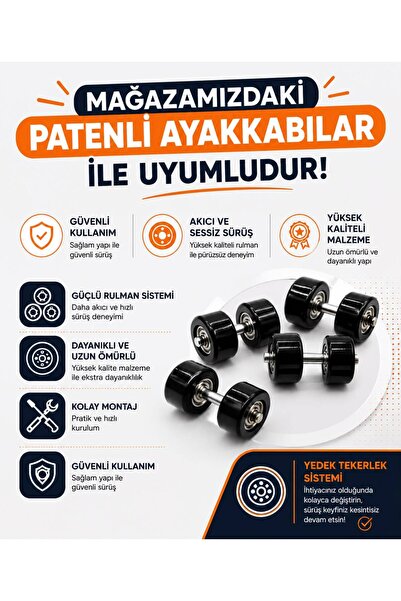 Miniyo YEDEK TEKERLEK SİSTEMİ PATENLİ AYAKKABI