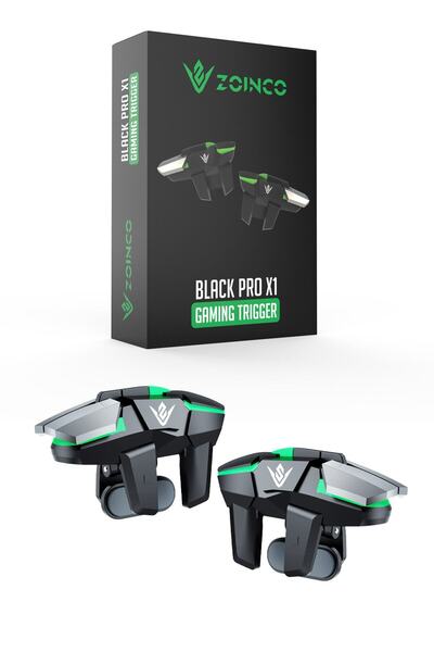 ZOİNCO Black Pro X1 E-spor Oyun Tetikleri Pubg Tuşu Uyumlu 6 Parmak