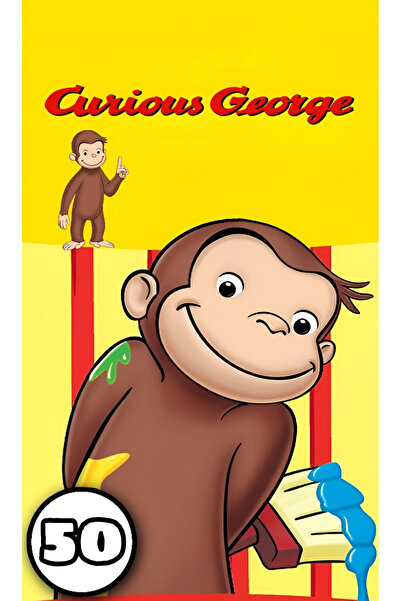 Disney Coloring book, 50 illustrations Curious George, A4
