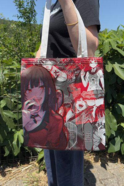 ZipZap Kakegurui V3 Summer Winter Double-Sided Canvas Print Tote Bag Anime Bag