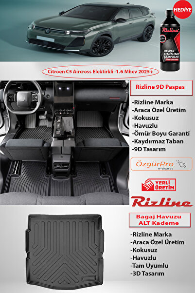 Rizline Citroen C5 Aircross 2025+ Elektrikli-1.6 Mhev 9D Premıum Paspas 3D ÜS...