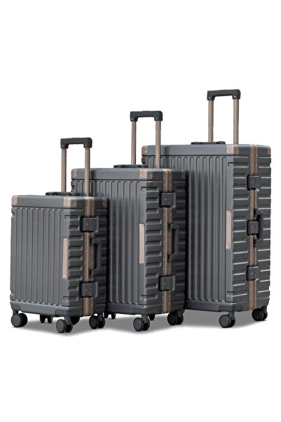 ZAAPPY Aeris Aluminum Framed 3PCS Set (20/24/28 Inch) Luggage Hard Shell, Lig...