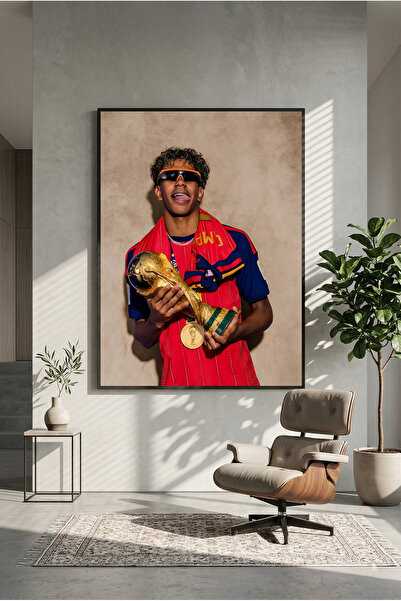 postercraft Lamine Yamal Icon Ahşap Tablo Poster (Çerçevesiz)