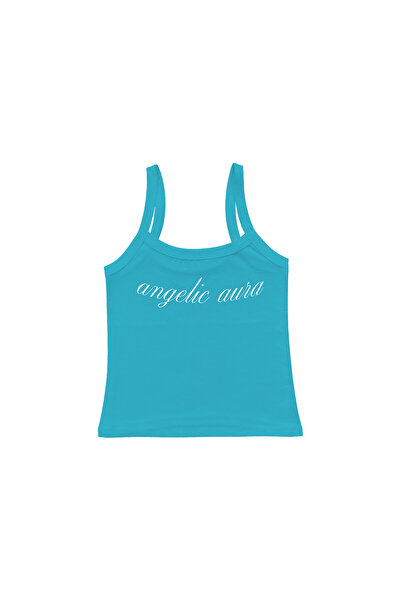 lethestudios Angelic Aura Baskılı Askılı Bluz