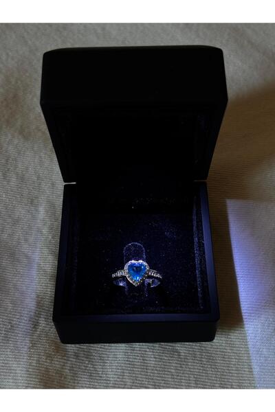 bijoux uniques özel hediyelik ışıklı kutuda ayarlanabilir gümüş çelik kalpli ...