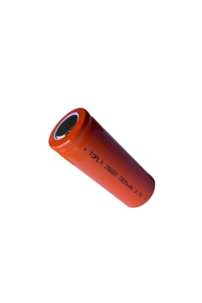 TOPLY Επαναφορτιζόμενη μπαταρία 26650 3.7V 7800mAh Ακέφαλη