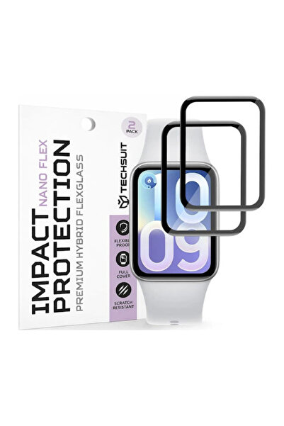 Techsuit Νάνο Φλεξ Πακ 2 Τεμάχια Xiaomi Smart Band 10 Pro Μαύρο