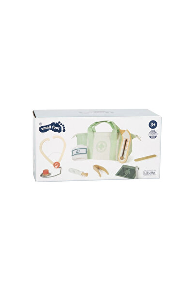 Small Foot Set de doctor pentru copii verde salvie cu 9 accesorii