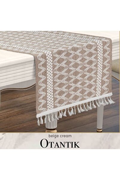 Ceki Home Table Runner, Coffee Table Cover with French Lace Detail, Authentic...