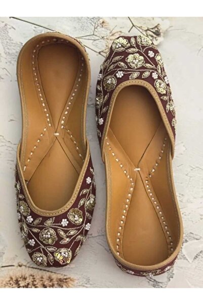 Generic Brand Women's Traditional Khussa – Elegant Handmade Ethnic Flat Shoes
