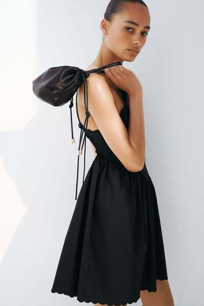 H&M Broderie anglaise flared-skirt dress