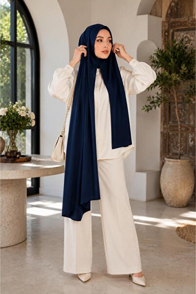 Wearflawless Ready-To-Wear Practical Combed Cotton Shawl, Non-See-Through Hij...
