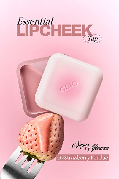 CLIO Lip and Cheek Colorant Glossy Balm Essential Lipcheek Tap (09 Strawberry...