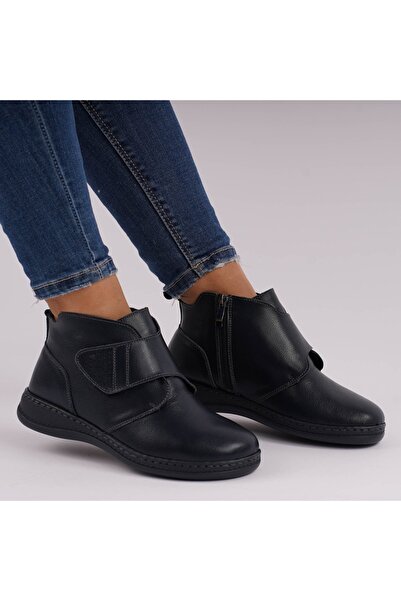 OEM Ghete Piele Naturala Imblanite Talpa Casual NEGRU