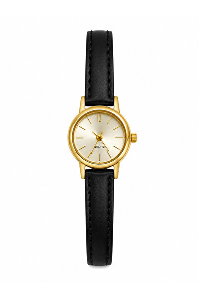 Retro Minimal Kadın Kol Saati Deri Kordon, Beyaz Kadran Quartz Analog Bilek Saati