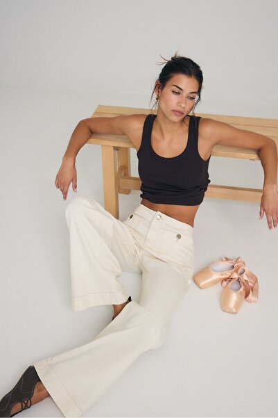 Stradivarius D77 Minimalist jeans with pockets