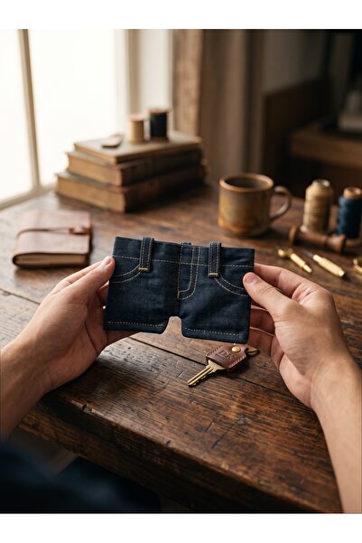 ARTLİFE Kot Pantalon Unisex Cüzdan - El Portföyü