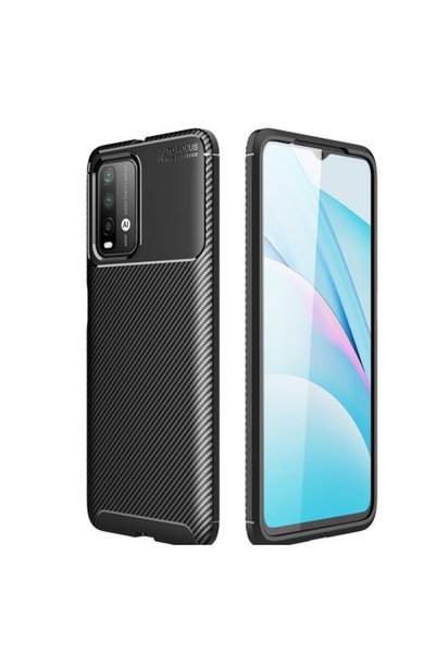 OEM Θήκη TPU Σιλικόνης με Ανθρακονήματα και Βουρτσισμένη Υφή για Xiaomi Redmi...