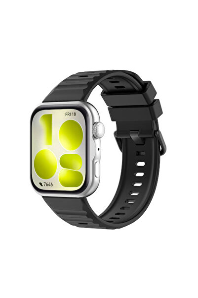 Techsuit Λουράκι Σιλικόνης Μαύρο (Huawei Watch Fit 5 Pro)