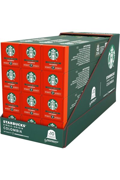 Starbucks كبسولات نسبرسو من كولومبيا ذات المنشأ الواحد، ٥٧ غرام، عبوة من ١٢ ك...