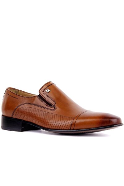 Fosco Genuine Leather Laceless Classic Men's Shoes| Black And Tan Colors|003015