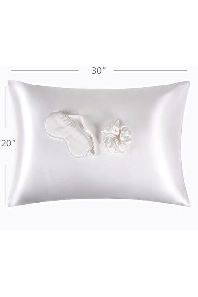 URLINENS Satin Pillowcase for Hair and Skin, Vegan Silk Pillowcase Set-2 Ivor...