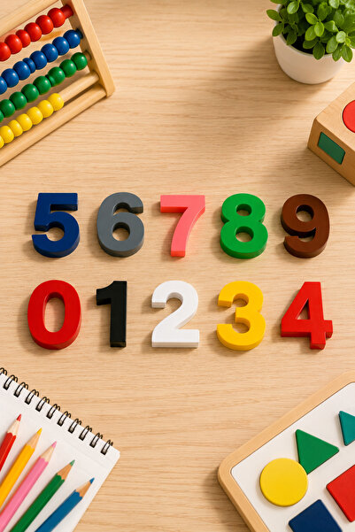 Eyiser Store Colorful Numbers Educational Set (from 0-9) - Suitable for Presc...
