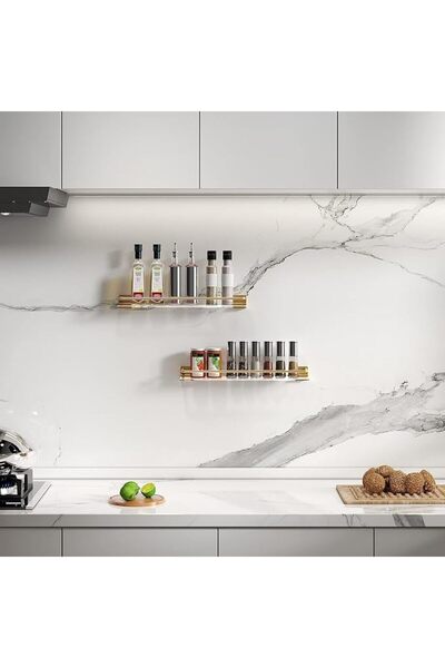AZONEE Acrylic Floating Shelves Wall Mounted Hanging Shelves Wall Shelf with ...