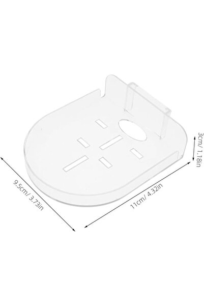 Maykela 3 Pcs Acrylic Small Wall Shelf, Surveillance Bracket with Adhesive, M...