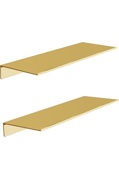 GENERAL HNVNER Metal Floating Shelves set of 2, Length 30CM, Black Wall Shelf...