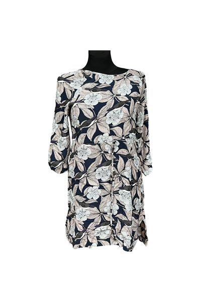 OEM VILA Rochie scurtă, elegantă și stilată, albă cu imprimeu floral, peste g...