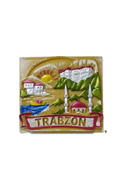 Genel Markalar Trabzon magneti hediyelik polyester kabartma magnet