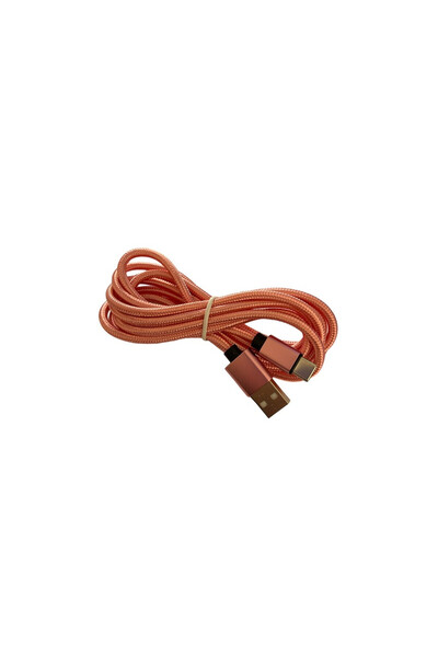 OEM Καλώδιο Speed Πλεγμένο USB 2.0 σε micro USB 2μ Ροζ TM-502