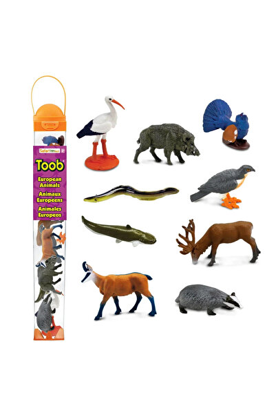 Safari Ltd Animalele din Europa. Set de figurine într-un tub Safari Ltd.