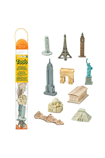 Safari Ltd Monumente Mondiale. Set de figurine în tub Safari Ltd.