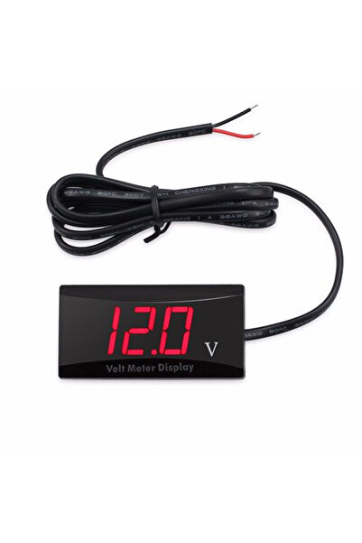 OEM Led ψηφιακό Βολτόμετρο DC 12V Κόκκινο