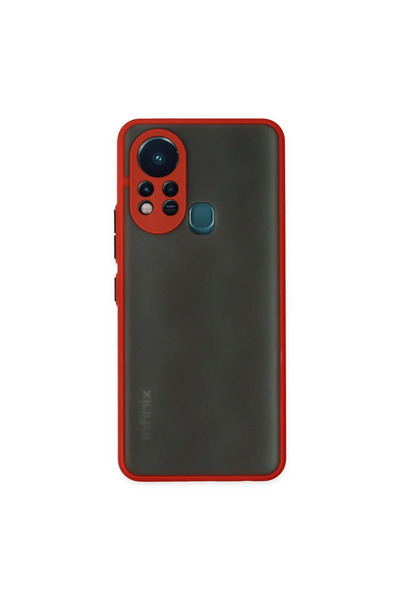 TheGencoo Infinix Hot 11S Case Montreal Silicone Cover - Red